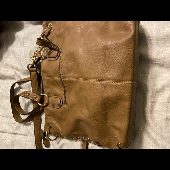 NWOT leather tote with studs and rhinestones - Picture 3 of 5